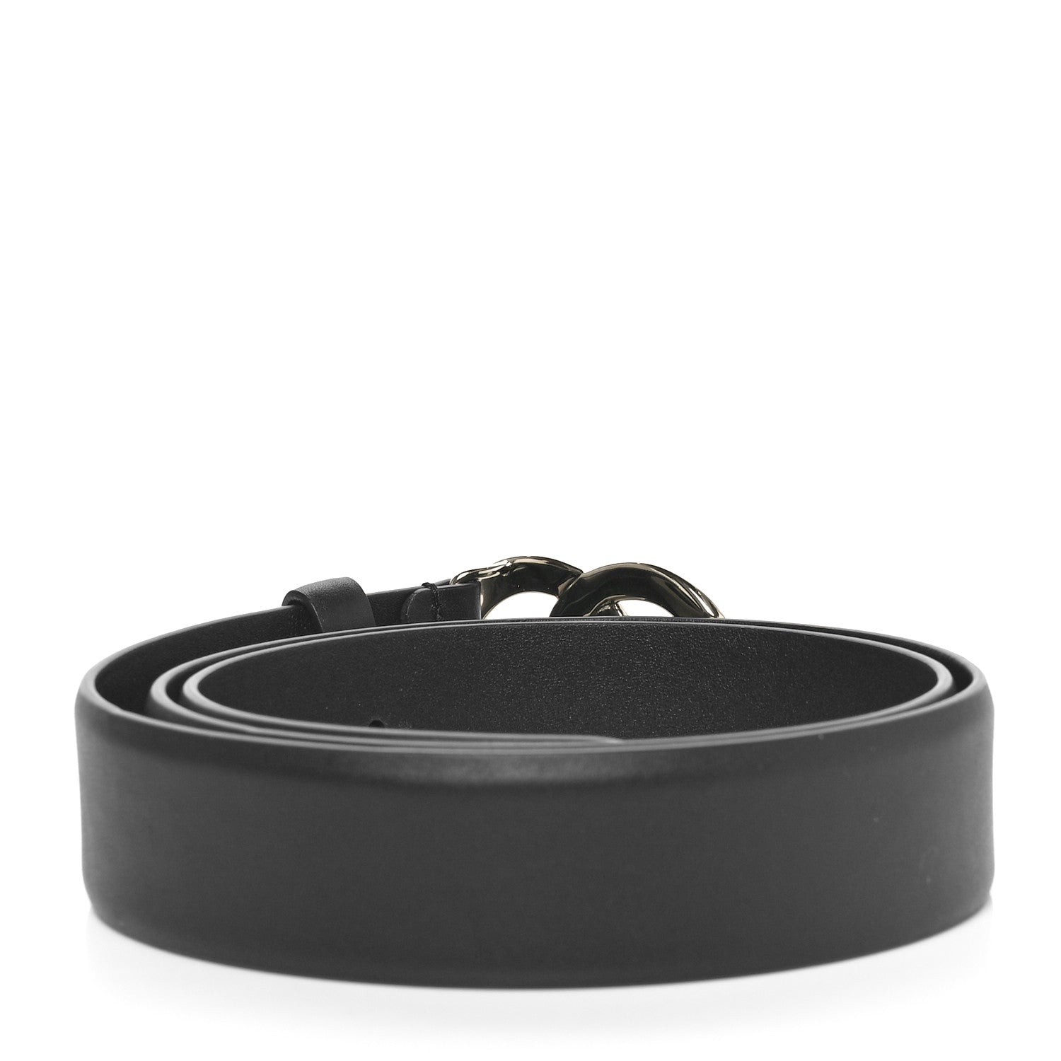 Chanel Calfskin Crystal Metal Quilted Quilted CC Belt 80 32 Black 2 of 6