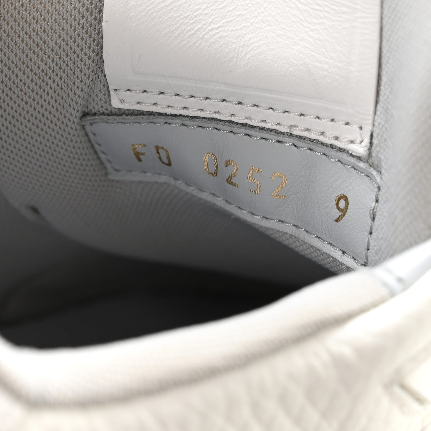 Calfskin Mens LV Trainer Sneakers 9 White