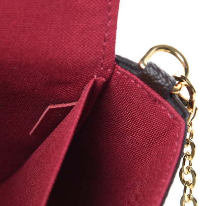 Louis Vuitton Monogram Pochette Felicie Chain Wallet Fuchsia 12 of 14