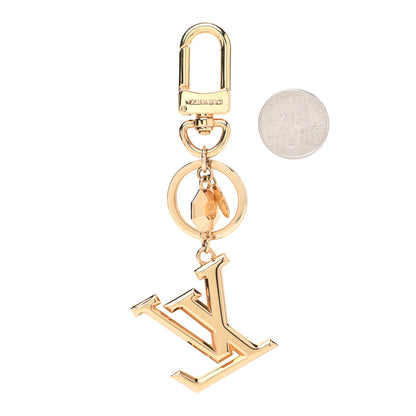 Louis Vuitton LV Facettes Bag Charm Key Holder Gold 2 of 5