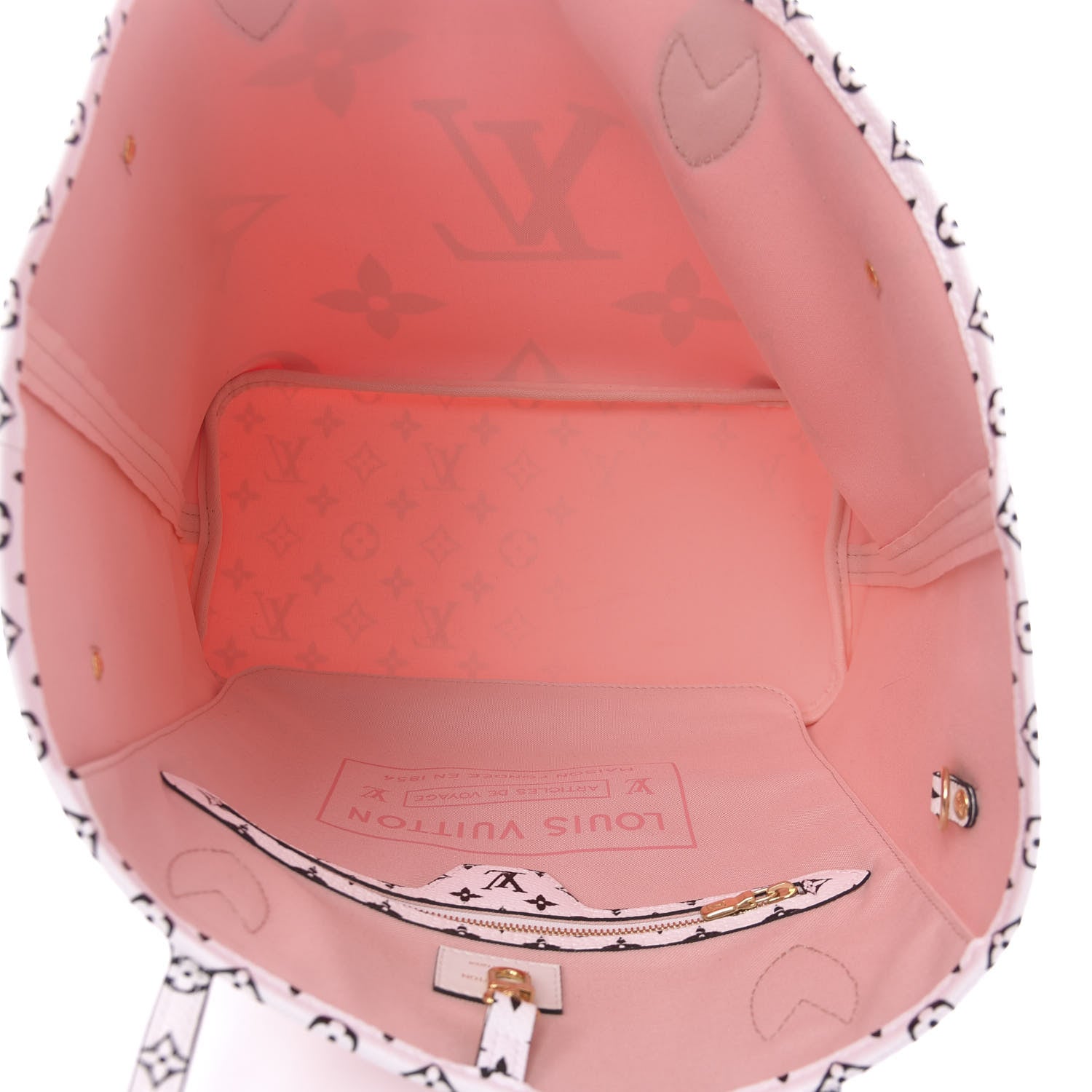 Louis Vuitton Monogram Giant Neverfull MM Rouge 5 of 11