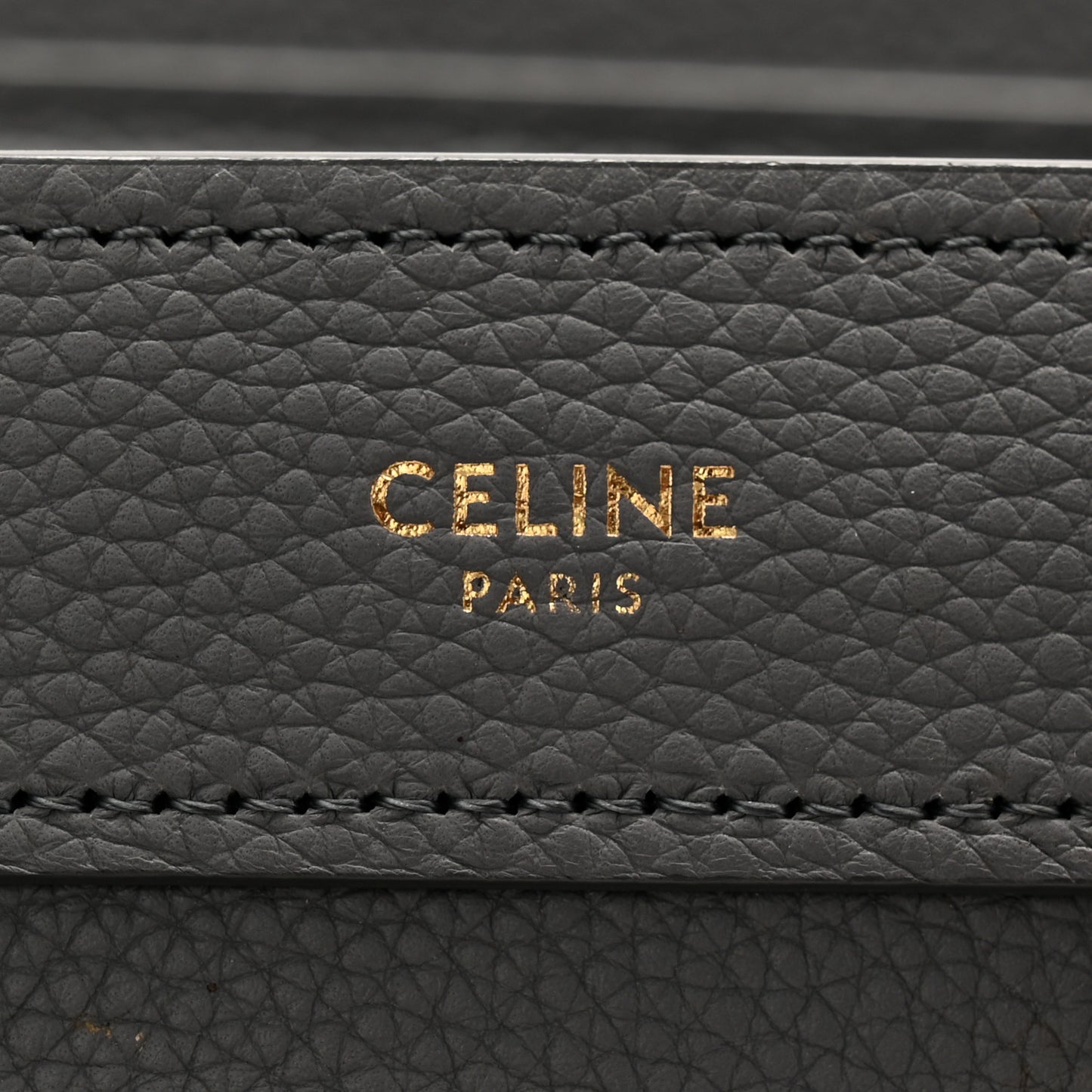 Drummed Calfskin Nano Luggage Kohl