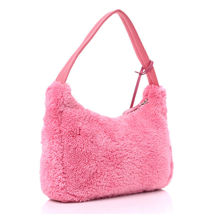Prada Terry Cloth Mini Re-Edition 2000 Bag Petalo Black 3 of 8