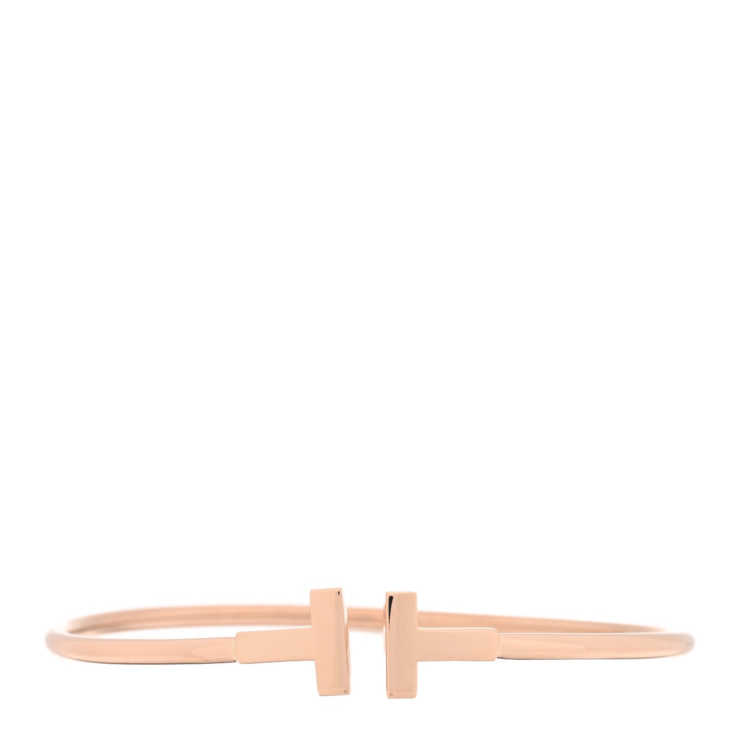 18K Rose Gold T Wire Bracelet