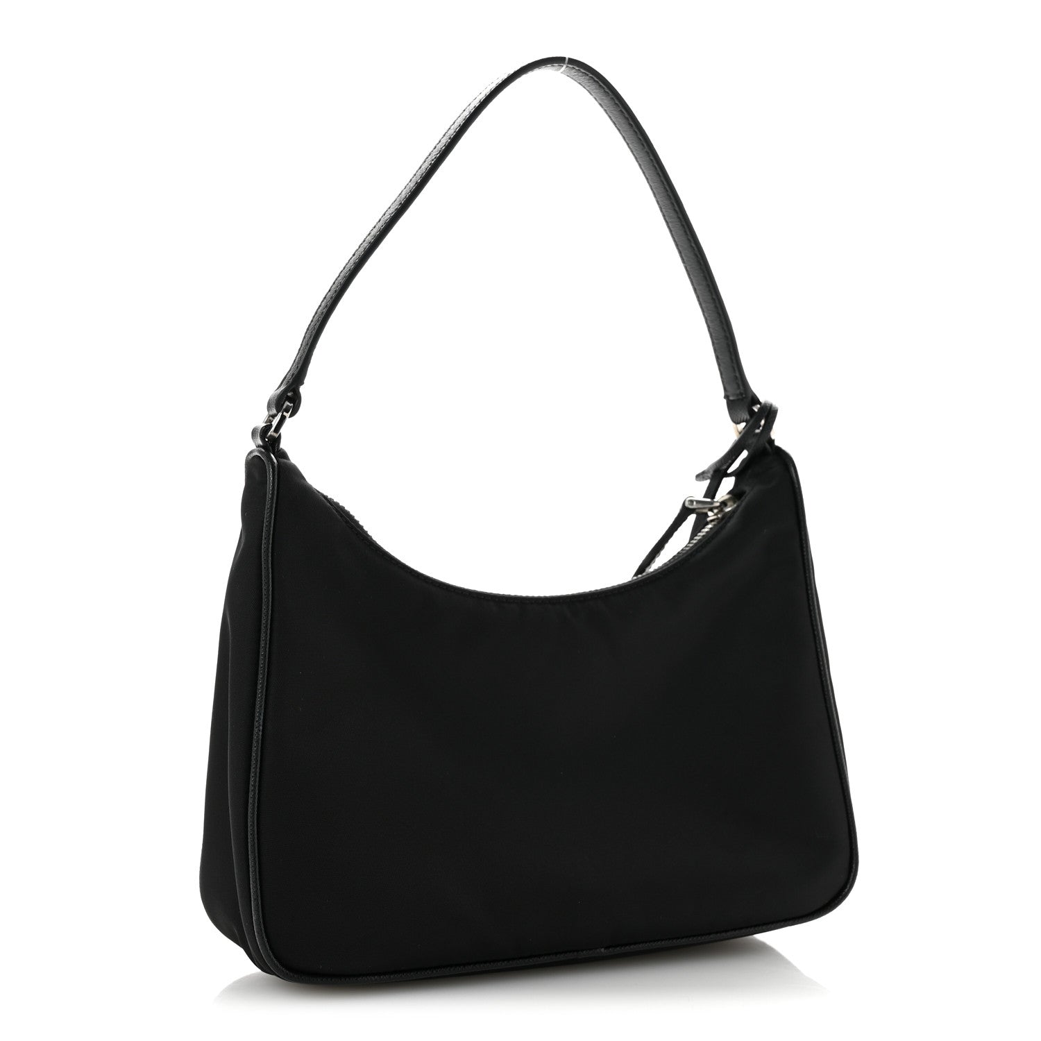 Prada Tessuto Nylon Saffiano Mini Re-Edition 2005 Bag Black 3 of 14