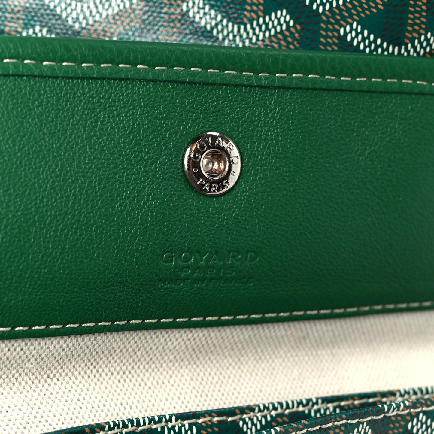 Goyardine Reversible Anjou GM Green