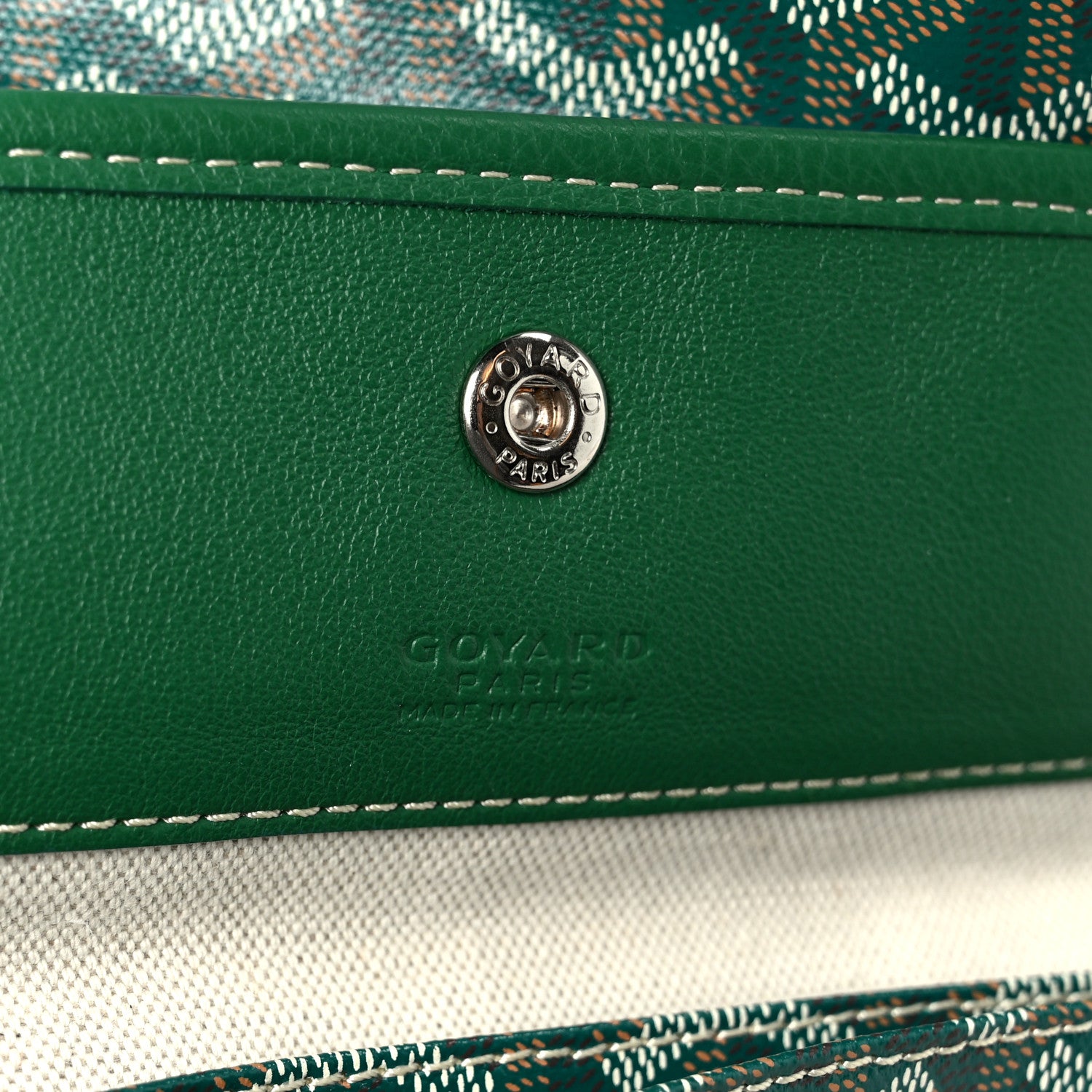 Goyard Goyardine Reversible Anjou GM Green 12 of 20