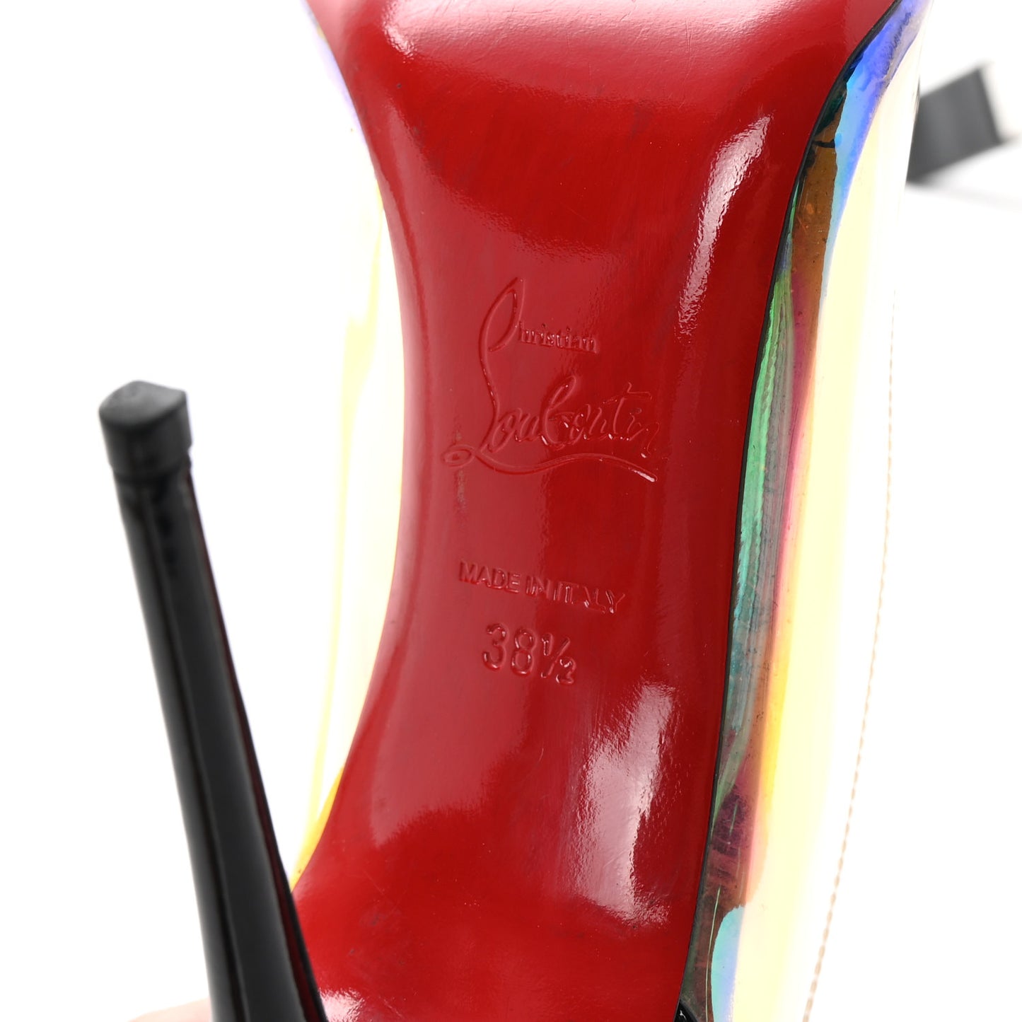 Disco PVC Hologram Debout 100 Pumps 38.5 Black Multicolor