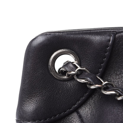 Chanel Lambskin Quilted Drawstring Backpack Black 15 of 16