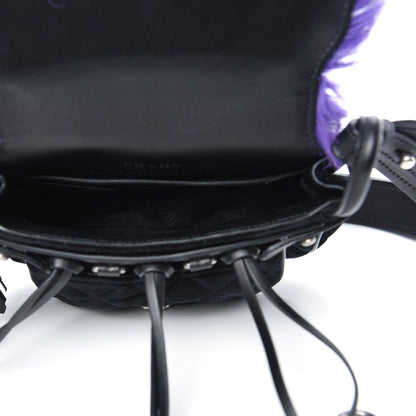 Prada Calf Hair Velluto Corsaire Antic Crossbody Bag Giacinto Black 5 of 9