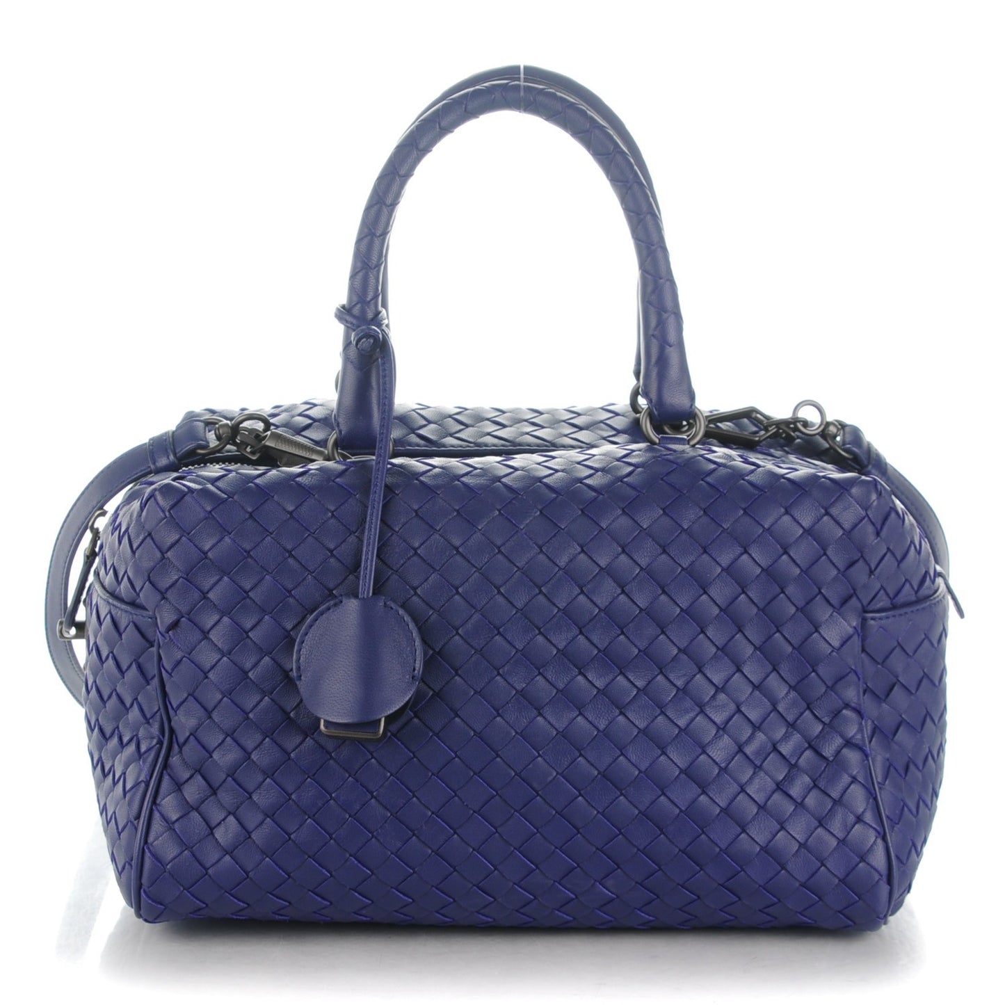Nappa Intrecciato Boston Atlantic Blue