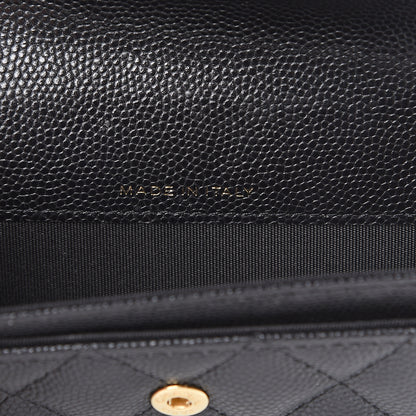 Chanel Caviar Quilted Boy Flap Card Holder Black 6 of 8