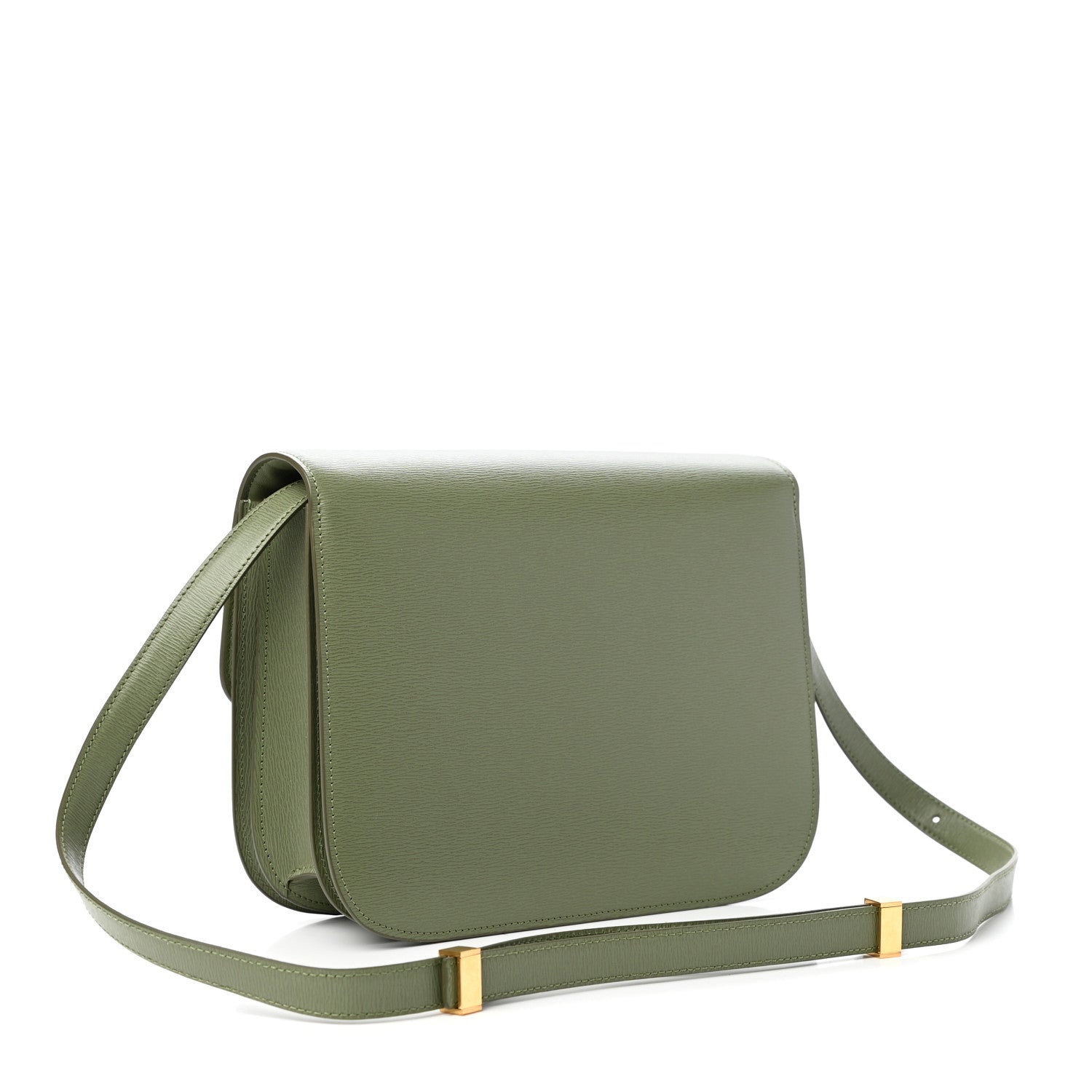 Celine Liege Calfskin Medium Classic Box Flap Bag Army Green 3 of 10