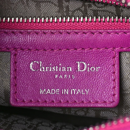 Christian Dior Lambskin Cannage Medium Lady Dior Fuchsia 7 of 11