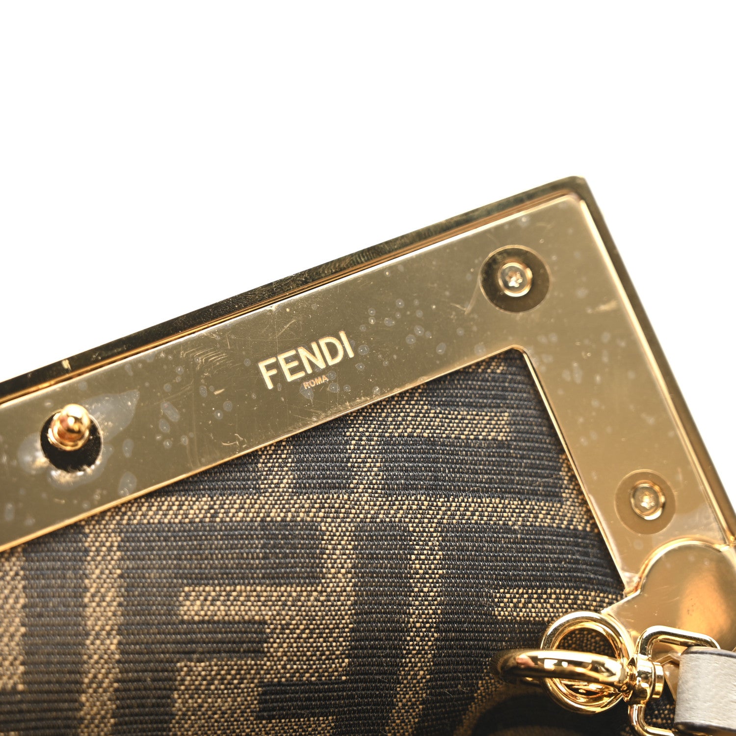 Fendi Shearling Small Fendi First Ghiaccio Oro Soft 6 of 9