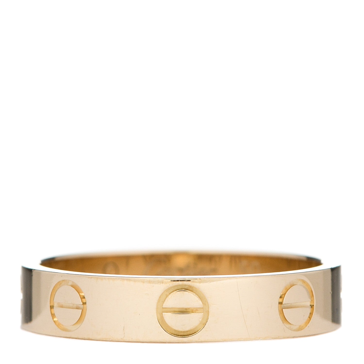 Cartier 18K Yellow Gold 3.5mm LOVE Wedding Band Ring 50 5.25 1 of 7