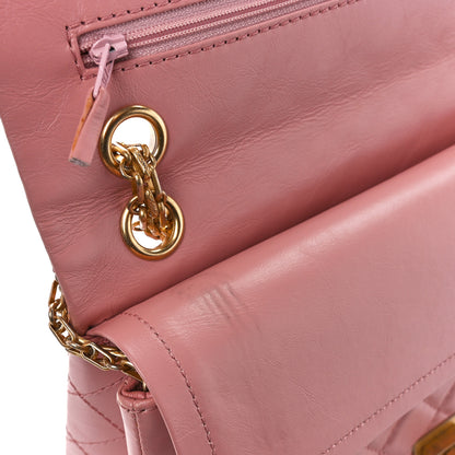 Chanel Aged Calfskin Quilted 2.55 Reissue 226 Flap Pink 12 of 13