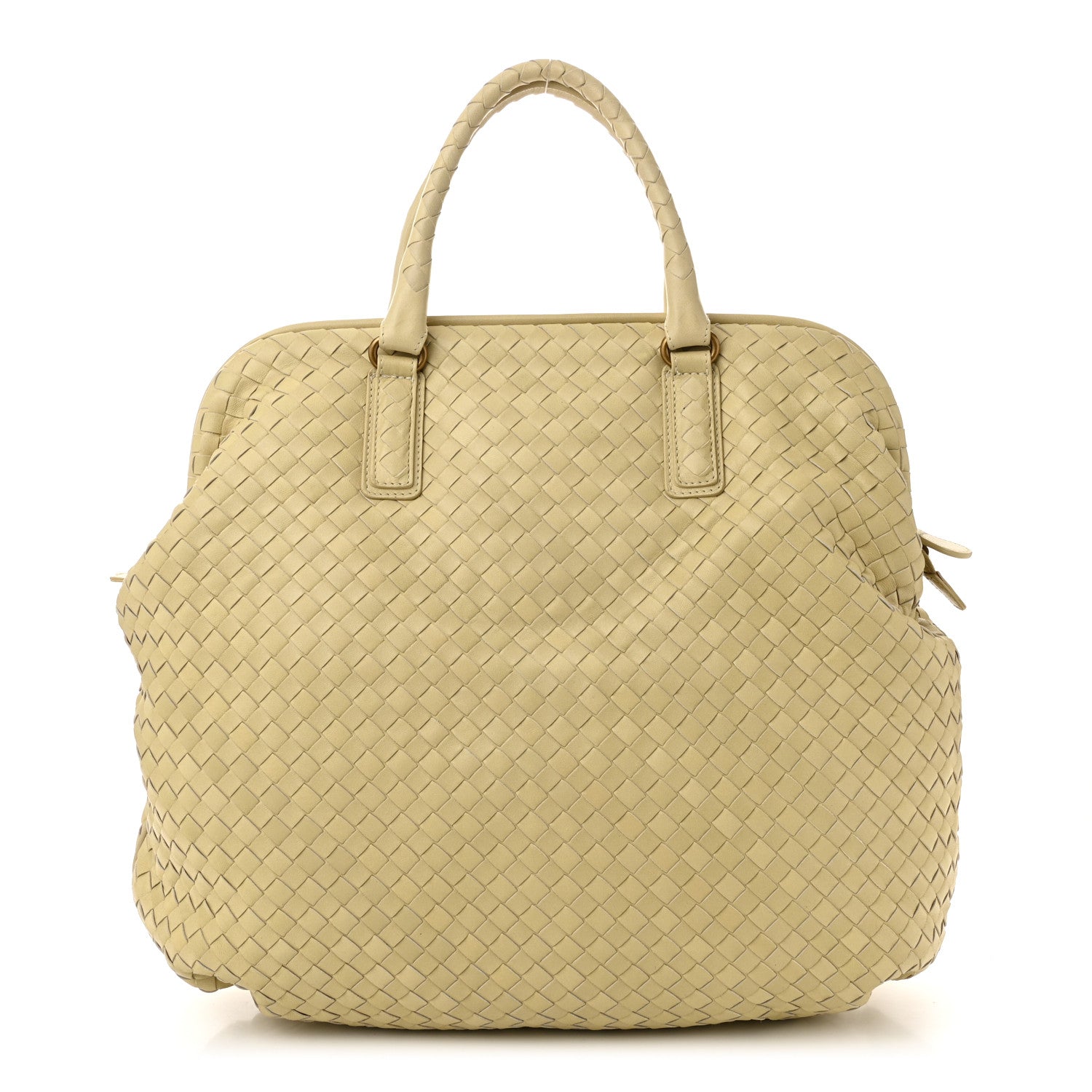 Bottega Veneta Nappa Intrecciato Frame Tote Colonial 1 of 11