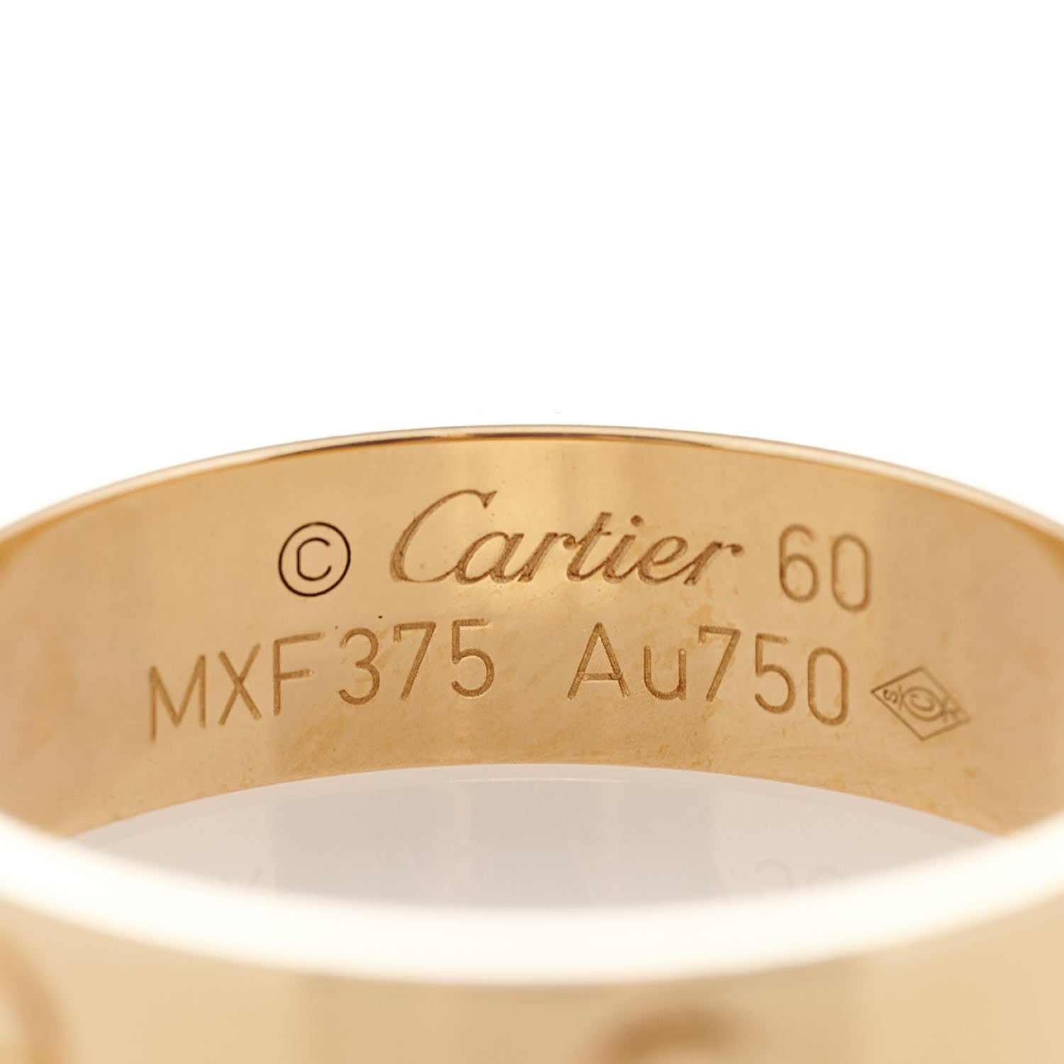 Cartier 18K Yellow Gold 5.5mm LOVE Ring 60 9 4 of 5
