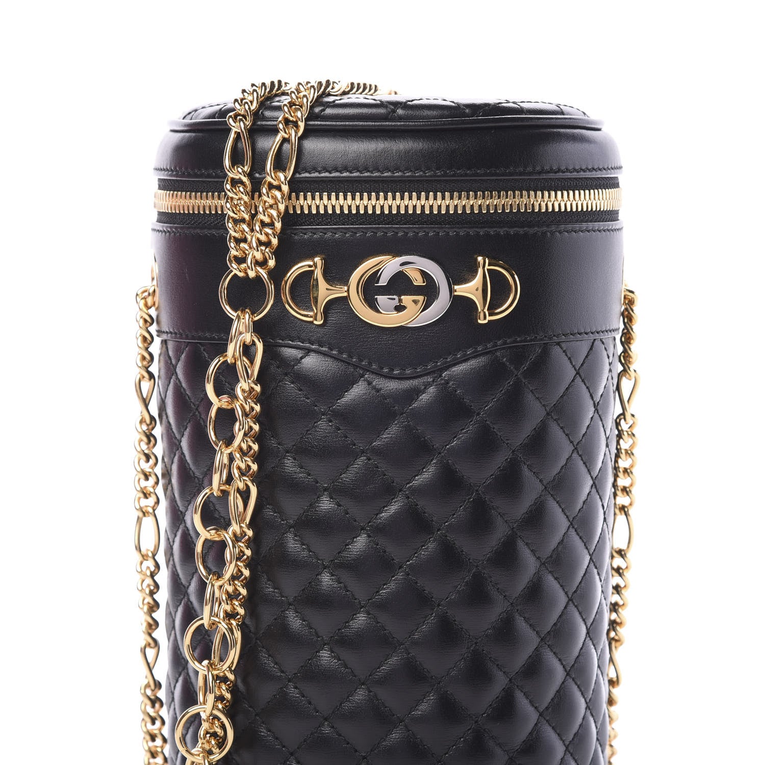 Gucci Calfskin Trapuntata Zumi Belt Bag Black 7 of 10