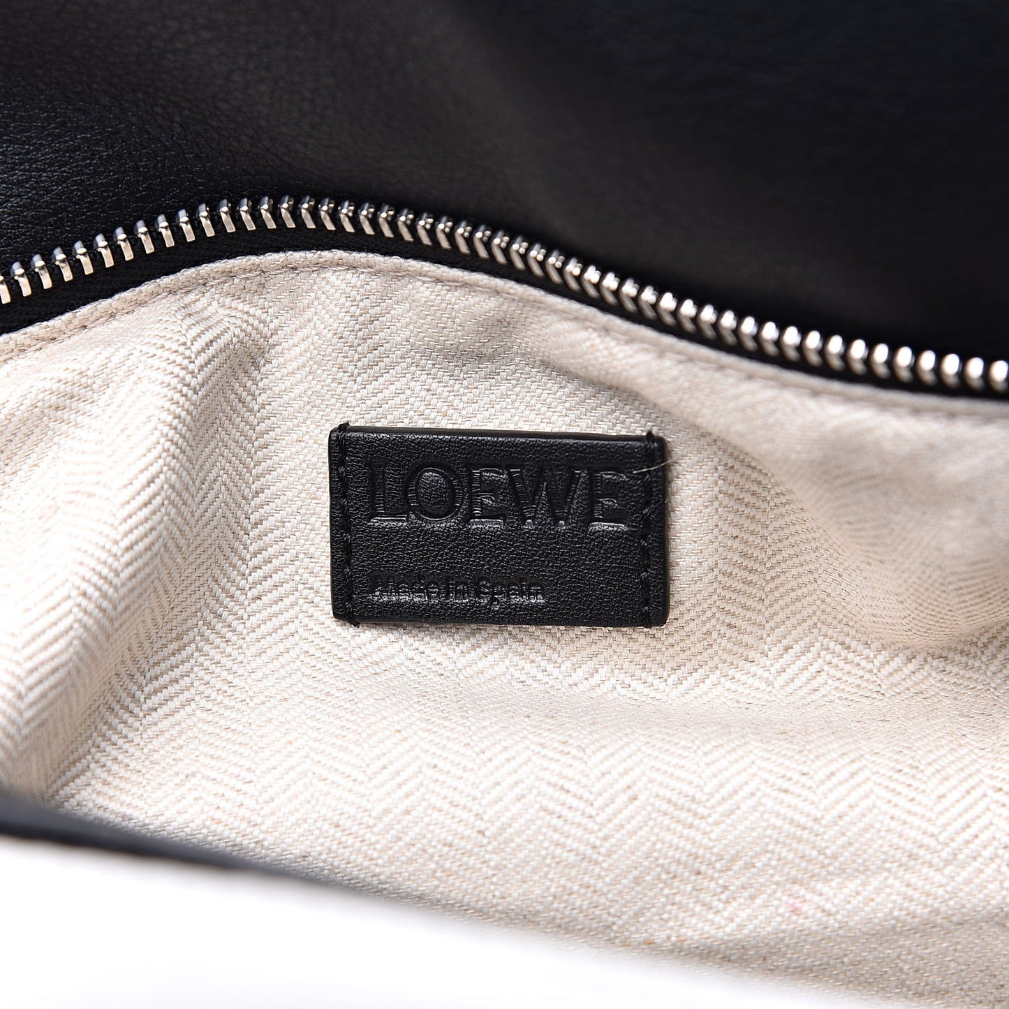 Calfskin Medium Puzzle Bag Forest Green White Black