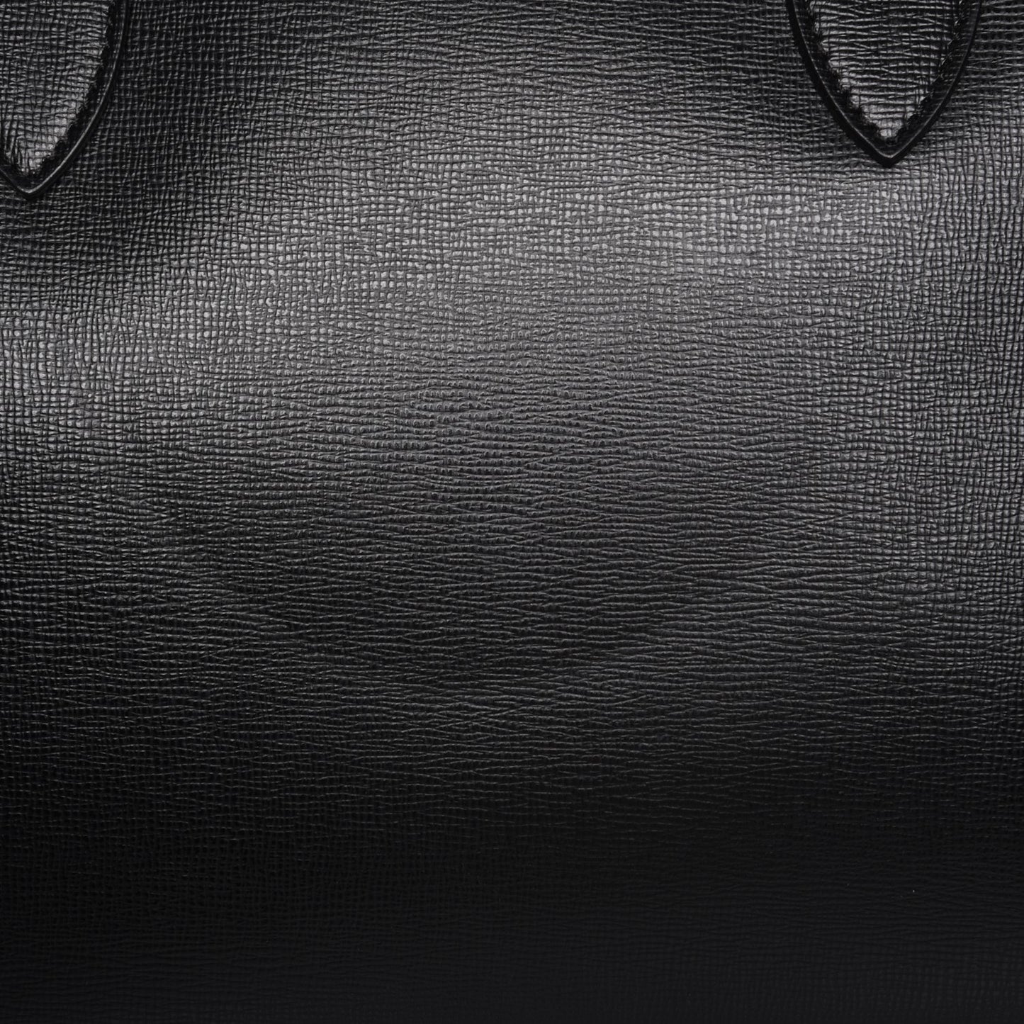 Textured Calfskin Barrow Briefcase Black