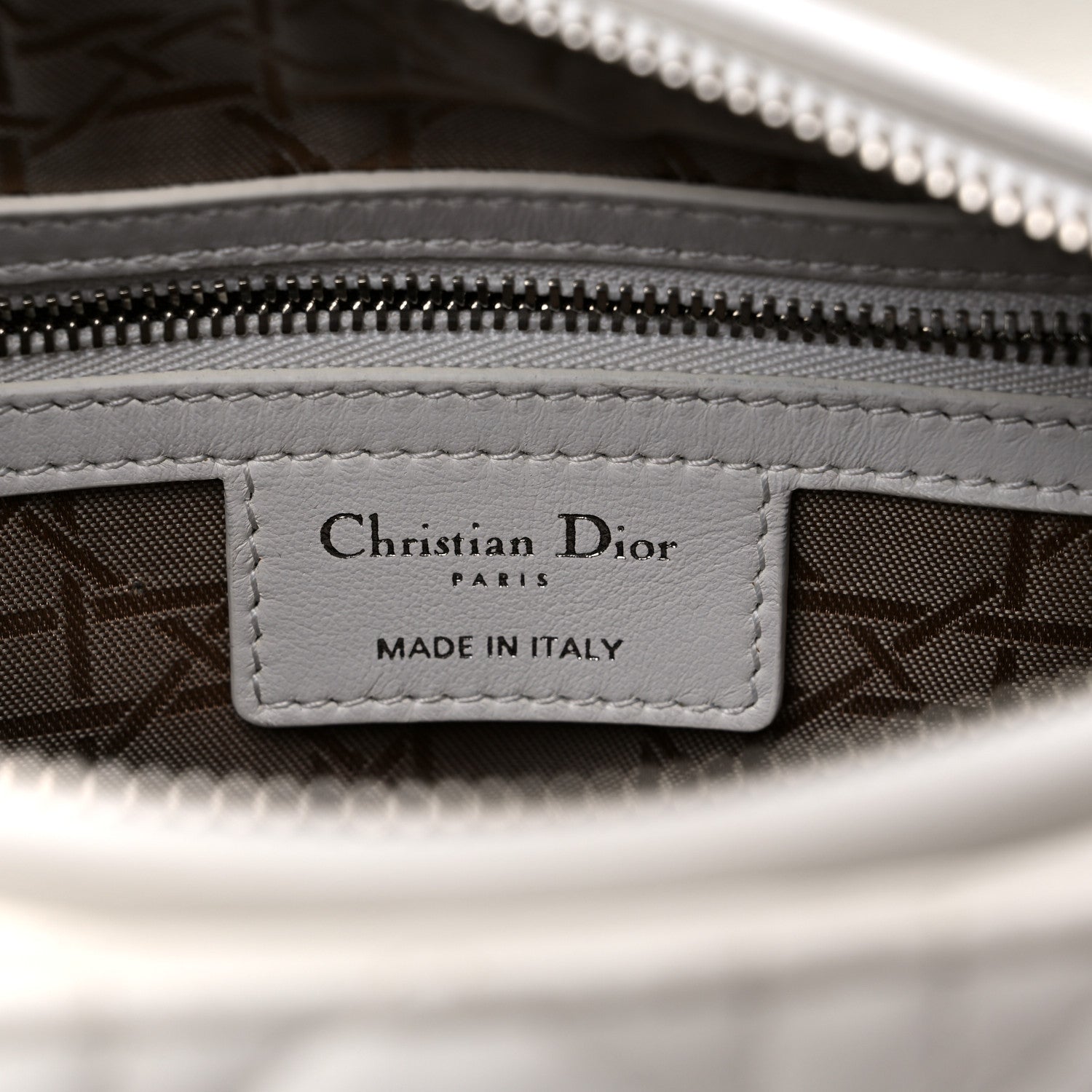 Christian Dior Lambskin Cannage Medium Lady Dior White 5 of 12