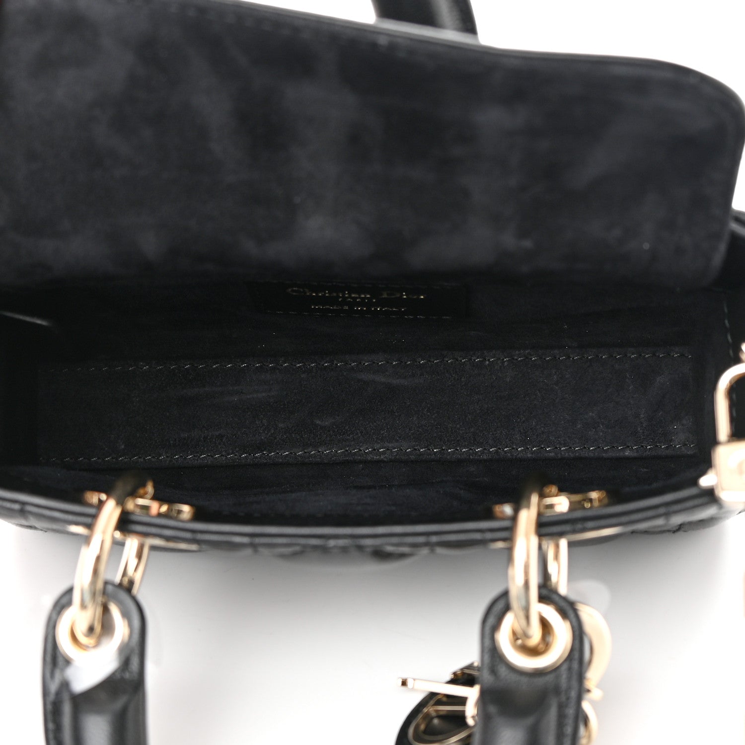 Christian Dior Lambskin Cannage Micro Lady D-Joy Black 5 of 14