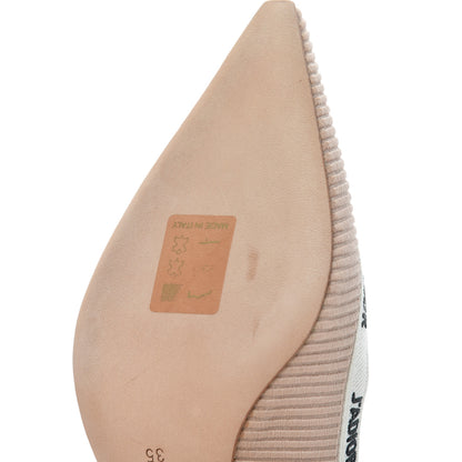 Christian Dior Technical Canvas Ribbon Embroidered J'Adior 65mm Pumps 35 Powder Nude 13 of 15