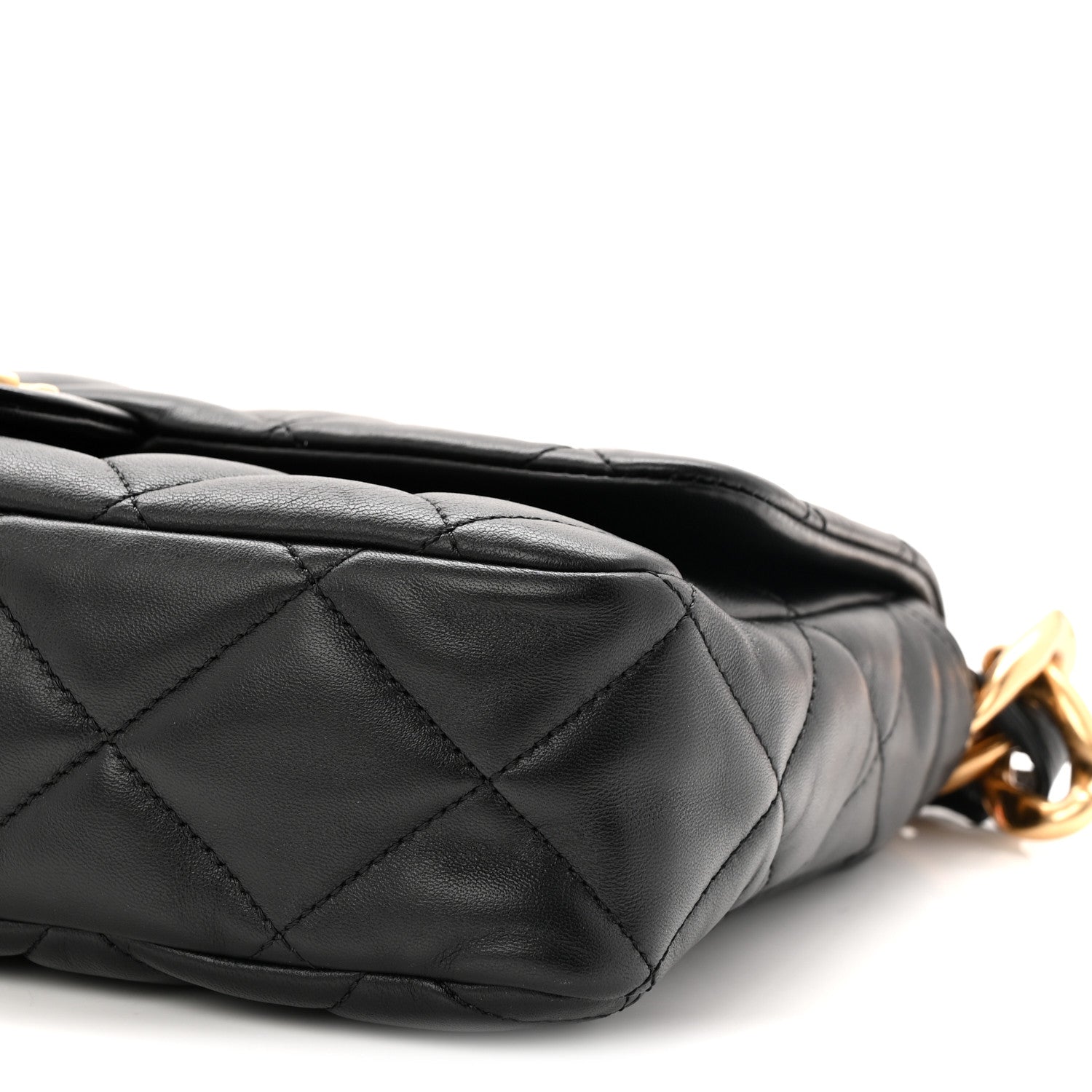 Chanel Lambskin Quilted Large CC Funky Town Flap Black 10 of 10