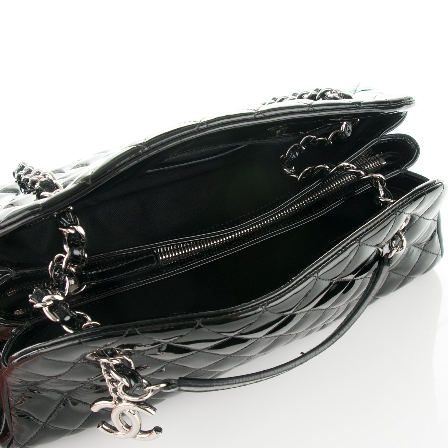 Patent Quilted Medium Just Mademoiselle Black