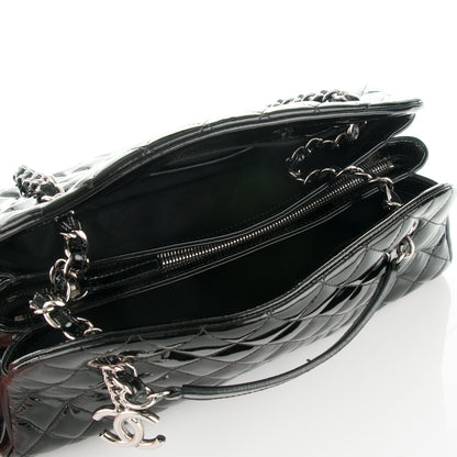 Chanel Patent Quilted Medium Just Mademoiselle Black 5 of 7