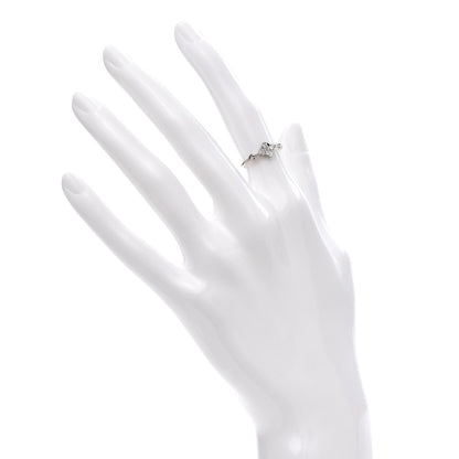 Cartier 18K White Gold Diamond Hindu Floral Ring 47 4 2 of 4