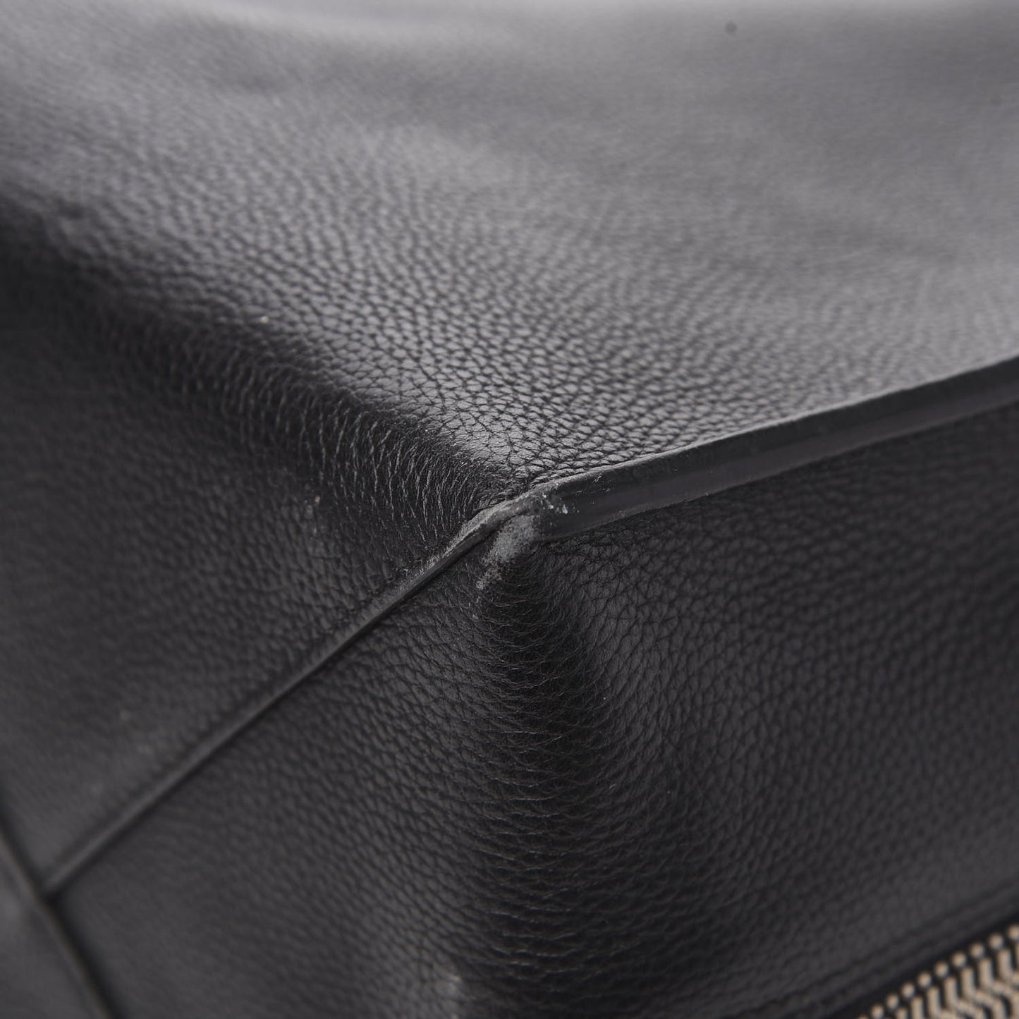Supple Calfskin Papier A4 Zip Around Tote Black