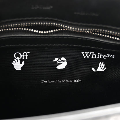 Off-White Embossed Mini Diag Binder Clip Bag Black 6 of 13