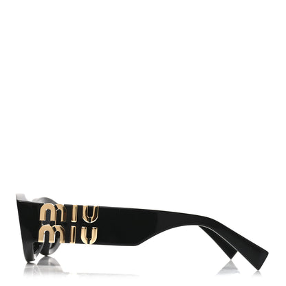 Miu Miu Acetate Oval Glimpse Sunglasses SMU11W Black 3 of 7