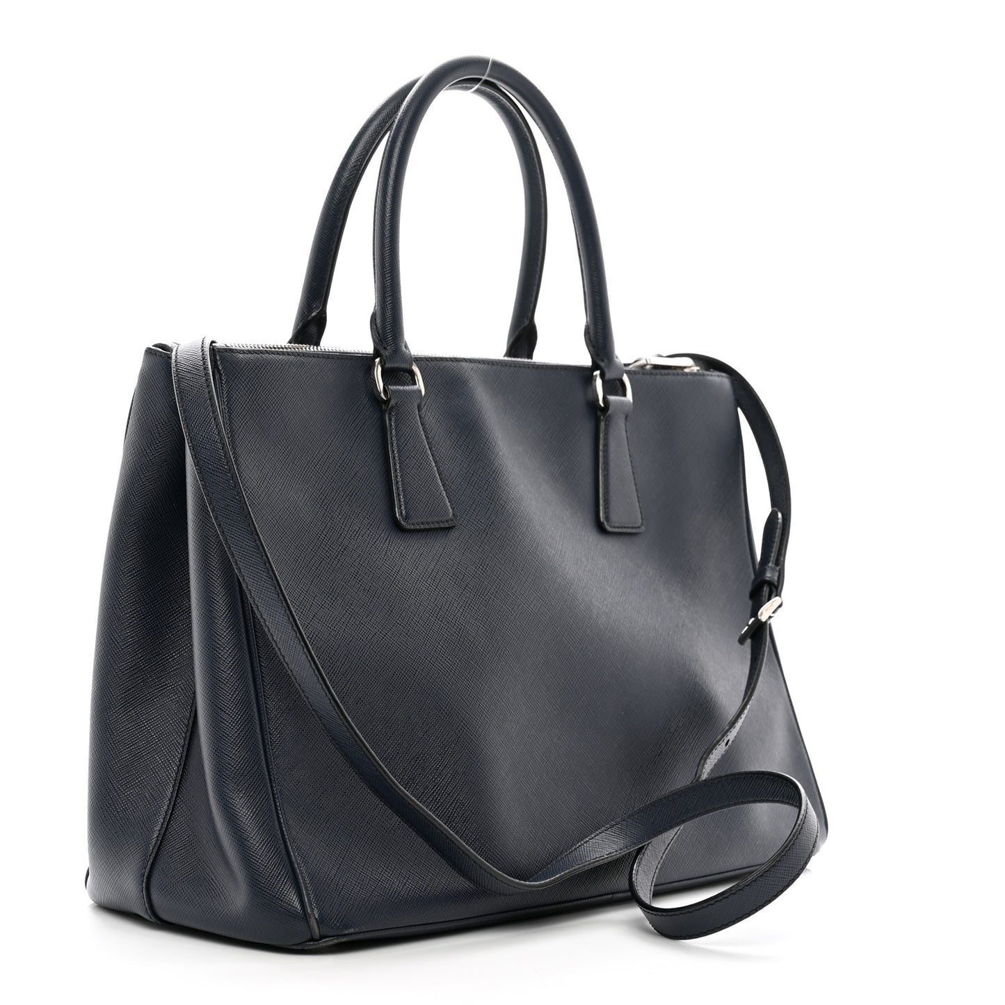 Saffiano Medium Galleria Double Zip Tote Baltico