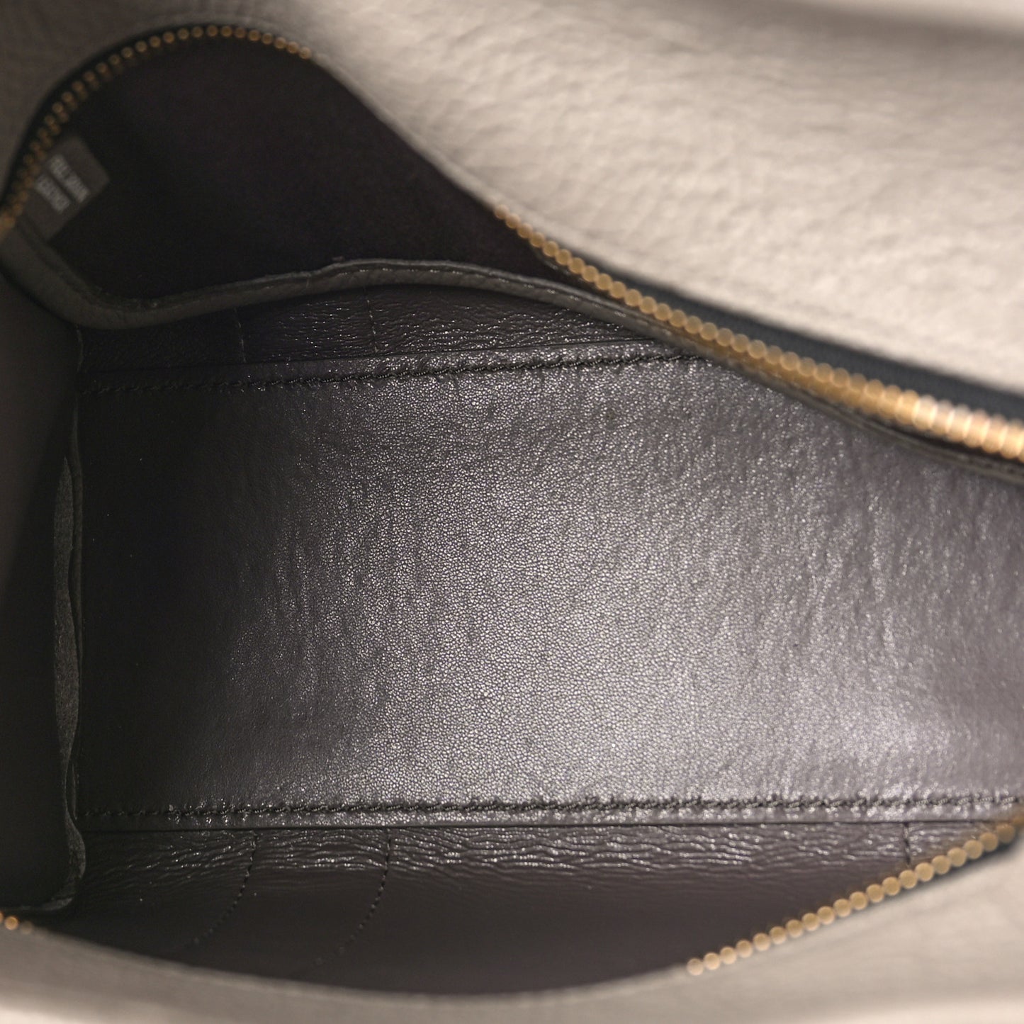 Grained Calfskin Small The Tote Bag Cement