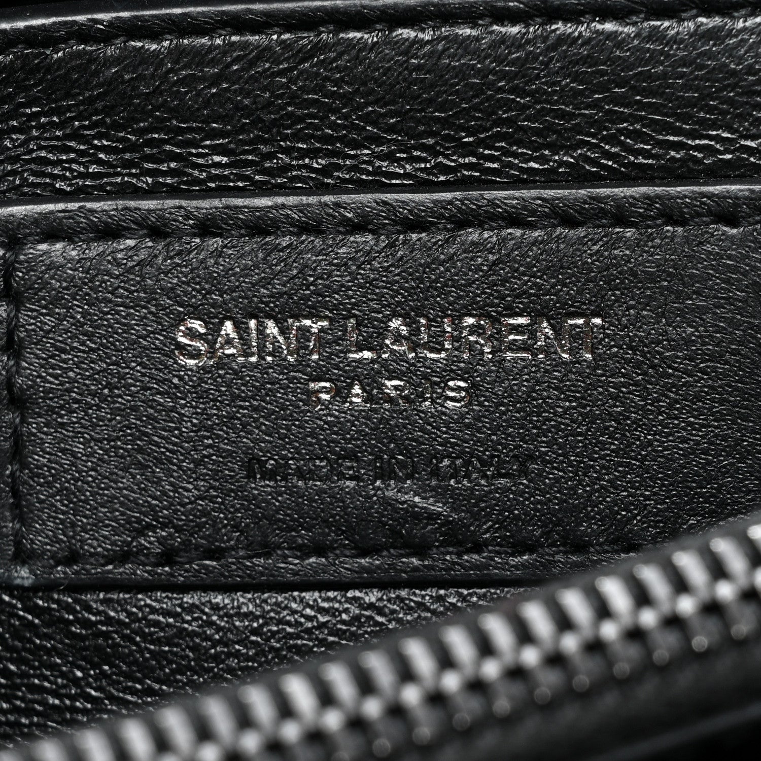 Saint Laurent Calfskin Y Quilted Monogram Monochrome Small Loulou Chain Satchel Black 8 of 17
