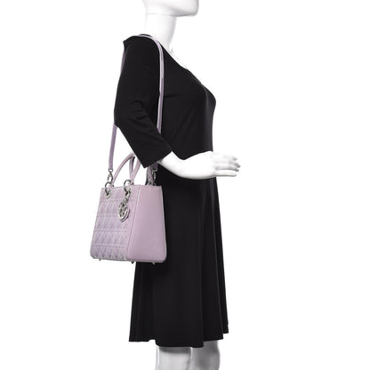 Christian Dior Patent Cannage Medium Lady Dior Lilac 5 of 12