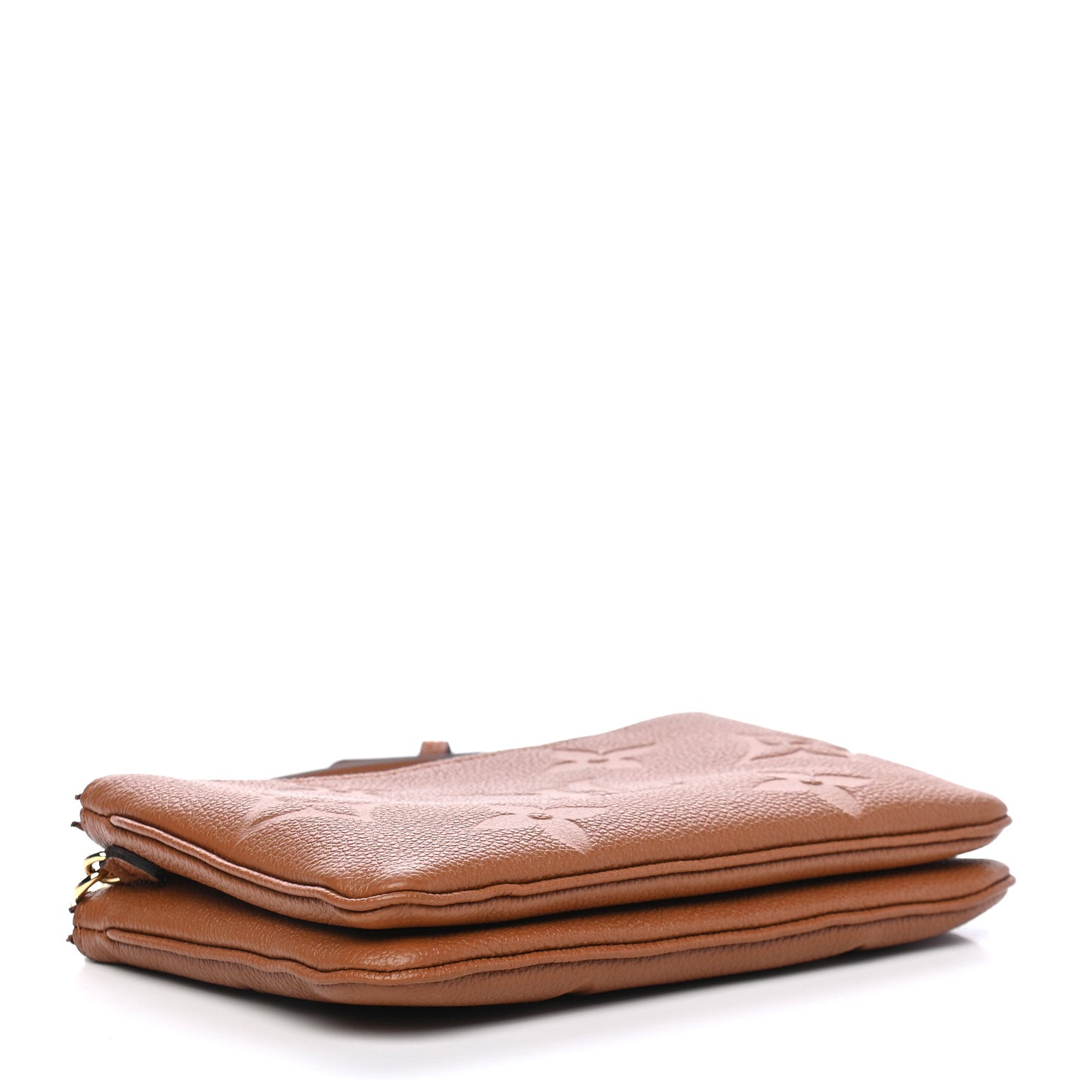 Empreinte Monogram Giant Double Zip Pochette Caramel