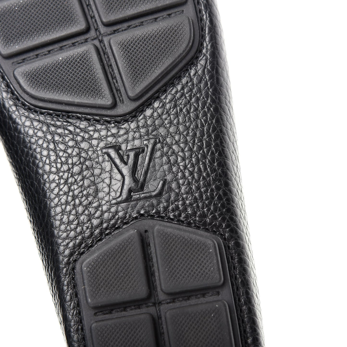 Calfskin Racetrack Moccasin Loafers 6.5 Black