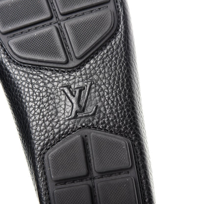 Louis Vuitton Calfskin Racetrack Moccasin Loafers 6.5 Black 9 of 10