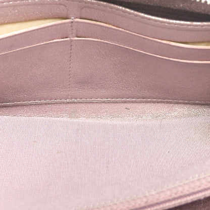 Chanel Iridescent Calfskin Quilted Large Gusset Zip Around Wallet Pink 5 of 11