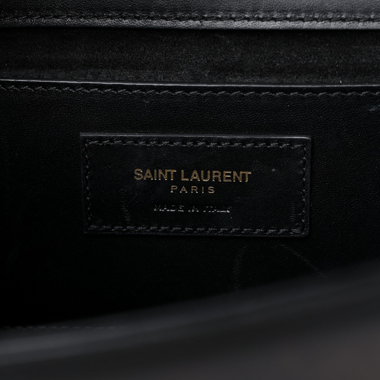 Smooth Calfskin Medium Classic Monogram Kate Tassel Satchel Black