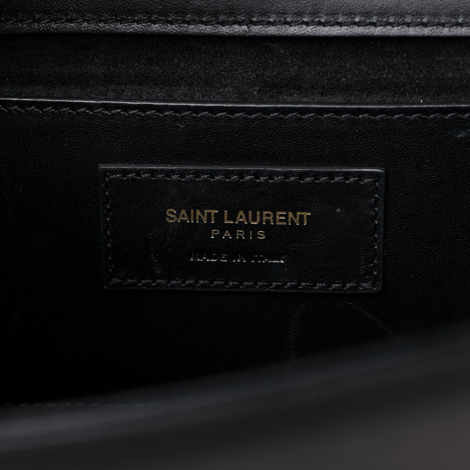 Saint Laurent Smooth Calfskin Medium Classic Monogram Kate Tassel Satchel Black 6 of 12