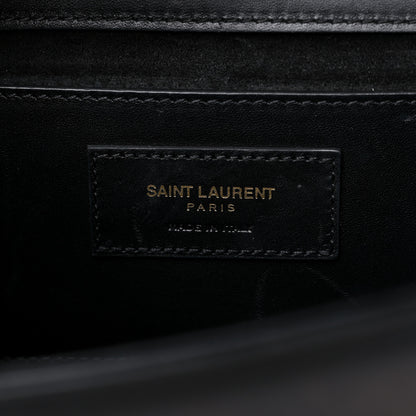 Saint Laurent Smooth Calfskin Medium Classic Monogram Kate Tassel Satchel Black 6 of 12