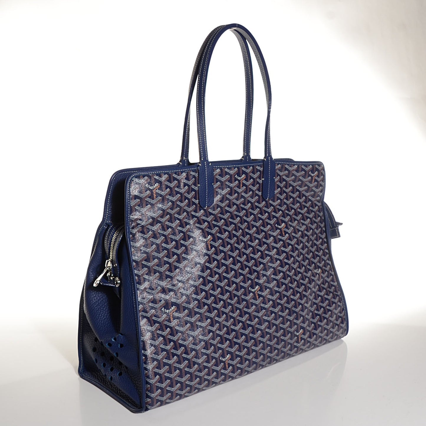 Goyardine Sac Hardy Pet Carrier GM Blue