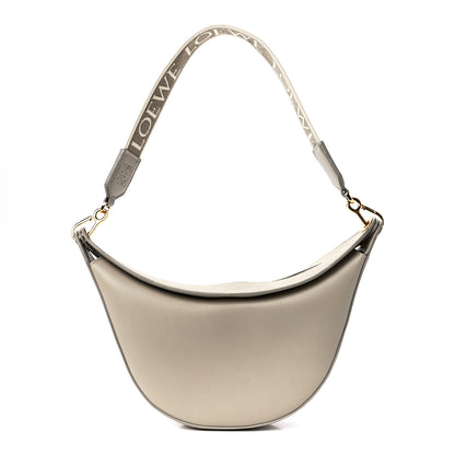 Loewe Satin Calfskin Jacquard Small Luna Bag Oat 1 of 11