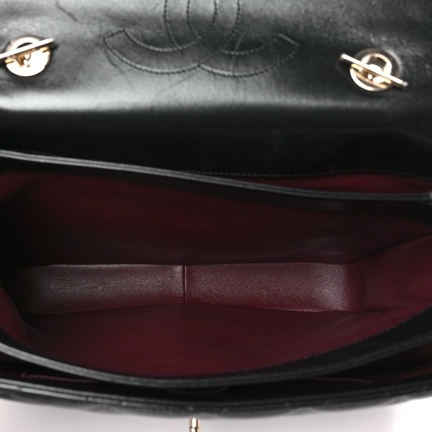 Chanel Lambskin Quilted Large Trendy CC Dual Handle Flap Bag Black 5 of 10